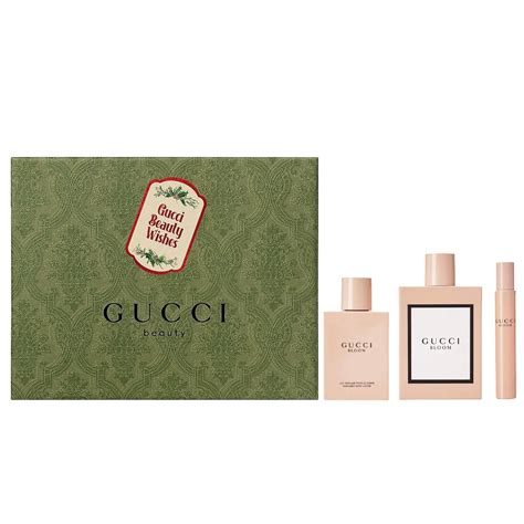 gucci bloom gift set body lotion|Gucci Bloom 100ml gift set.